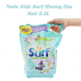 Nước Giặt Surf Hương Dịu Mát 3.3L 